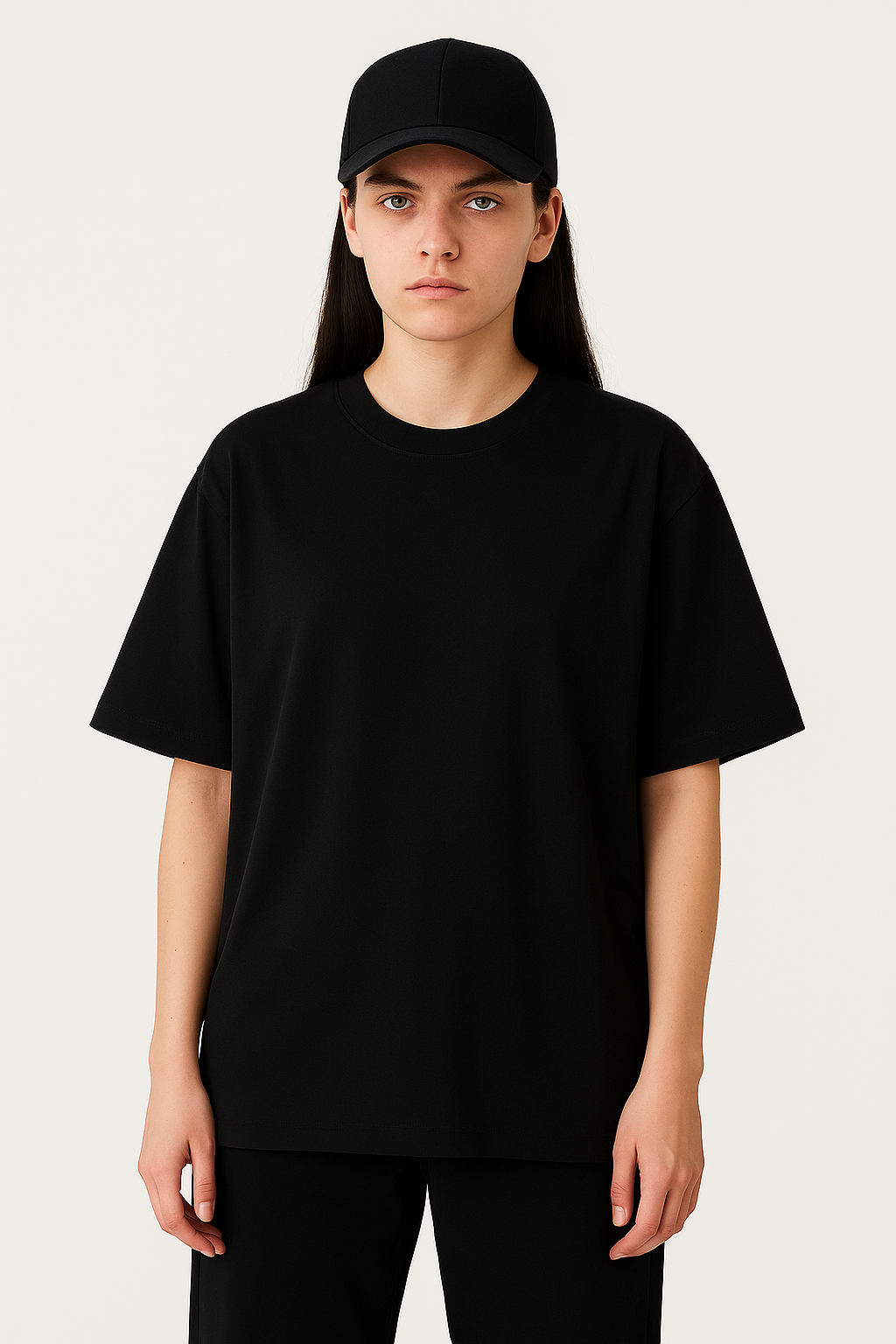 Damen T-Shirt & Hose – Locker, Vintage Stil, Kurzarm & Weites Bein