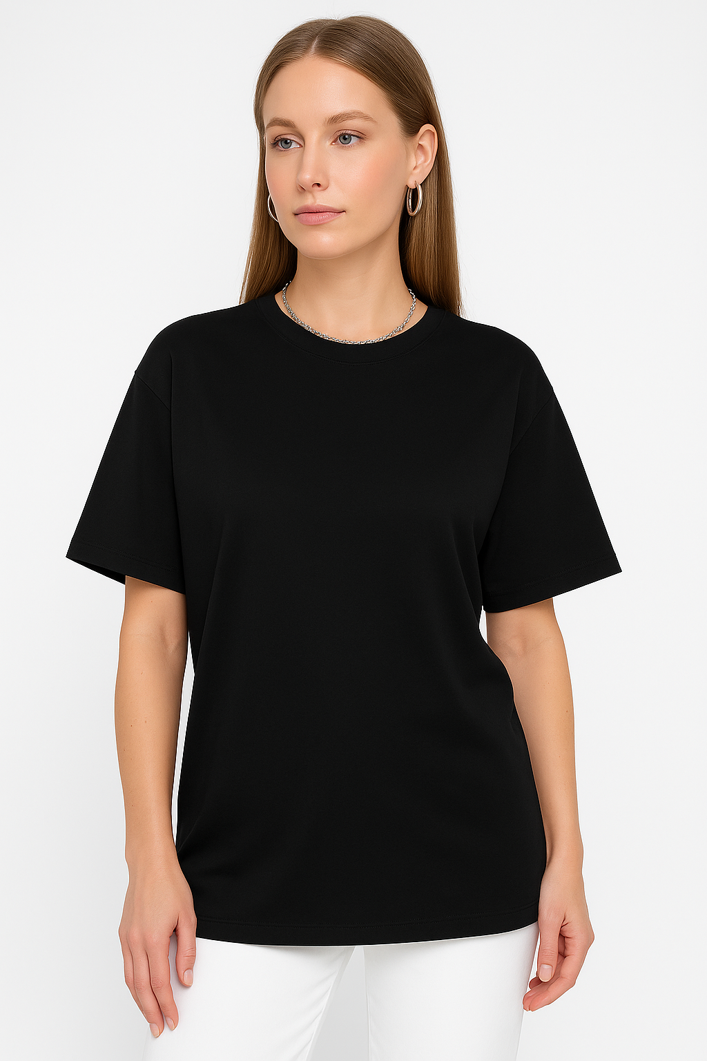 Damen T-Shirt aus Baumwolle – Locker, Atmungsaktiv, Basic