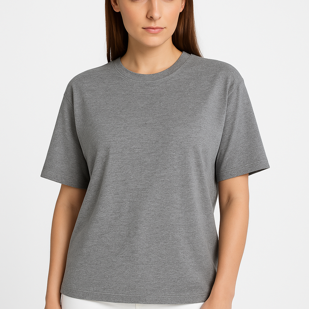 Damen T-Shirt aus Baumwolle – Locker, Atmungsaktiv, Basic
