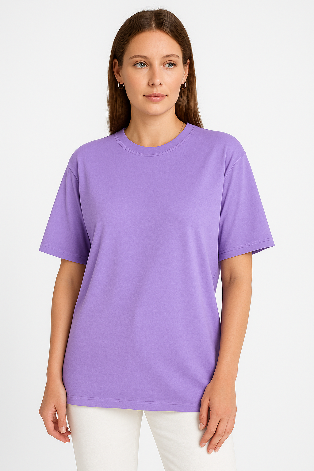 Damen T-Shirt aus Baumwolle – Locker, Atmungsaktiv, Basic