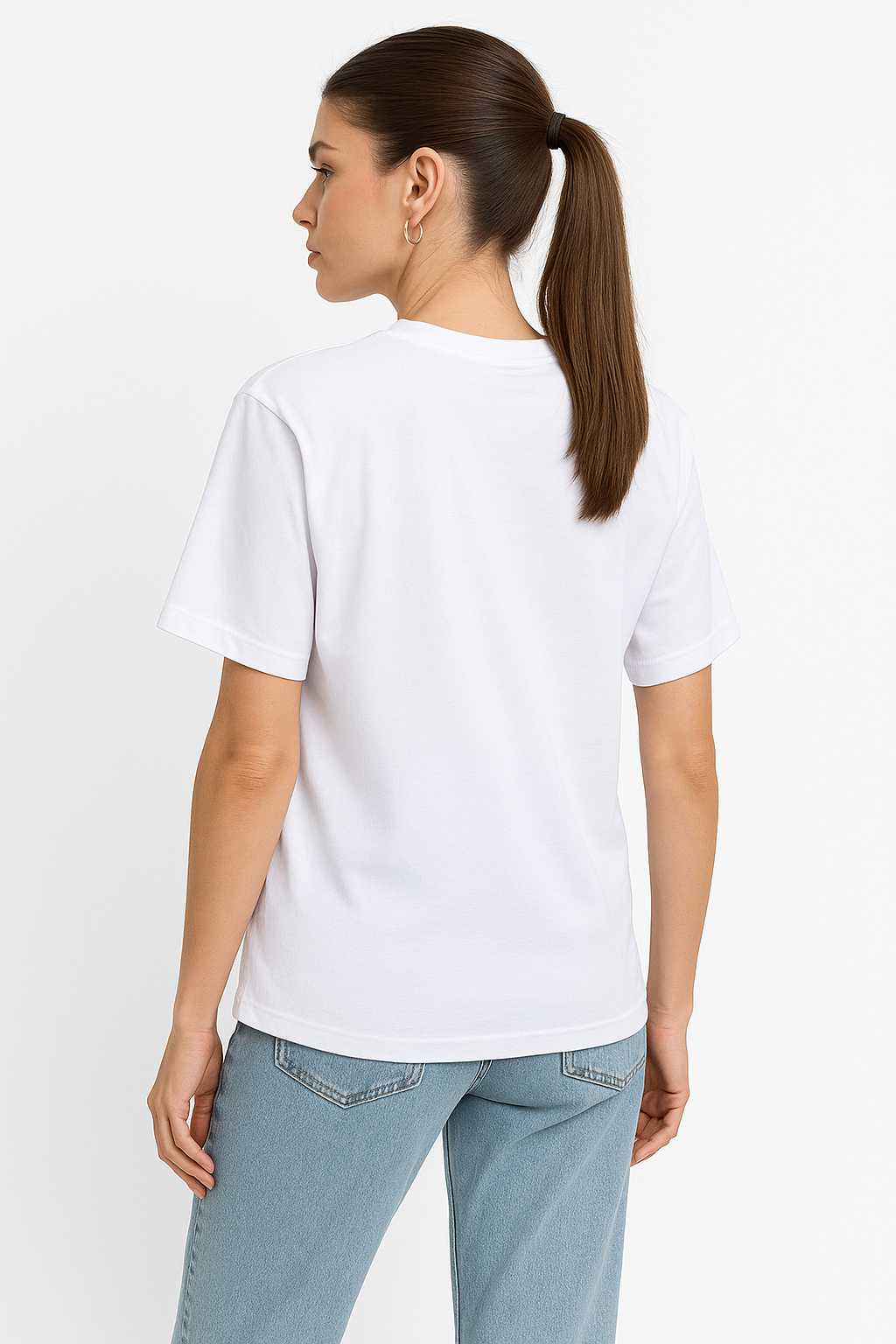 Damen T-Shirt aus Baumwolle mit Print – Sommer, Kurzarm, Modisch & Lässig