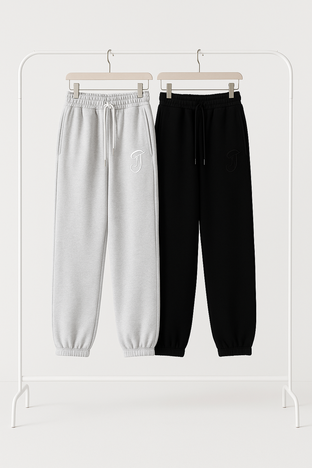 Y2K Harajuku Jogger Hose – Weites Design, Doppelbund & Stickerei