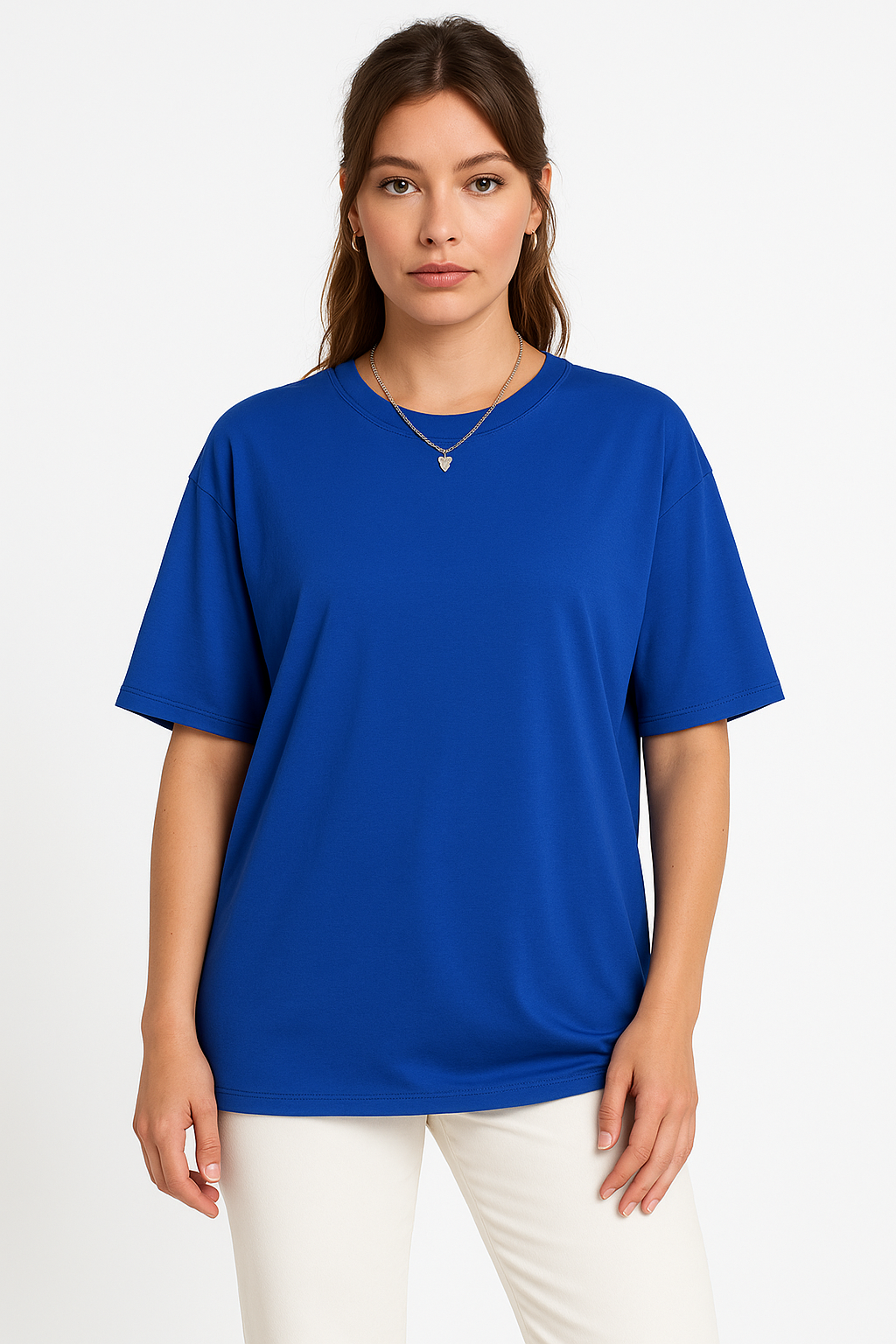 Damen T-Shirt aus Baumwolle – Locker, Atmungsaktiv, Basic