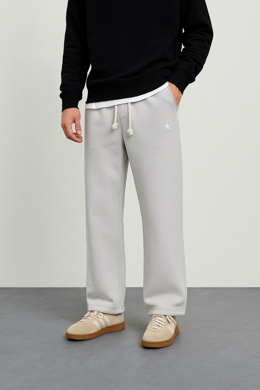 Y2K Harajuku Jogger Hose – Weites Design, Doppelbund & Stickerei