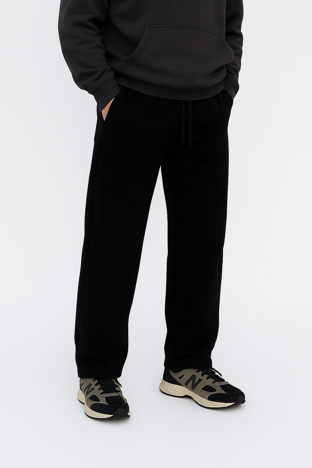 Y2K Harajuku Jogger Hose – Weites Design, Doppelbund & Stickerei