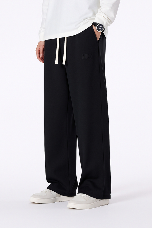 Baggy Herren-Jogginghose aus Baumwolle mit Kordelzug – Weites Bein, 8XL