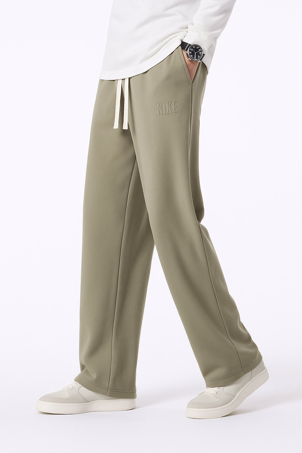 Baggy Herren-Jogginghose aus Baumwolle mit Kordelzug – Weites Bein, 8XL
