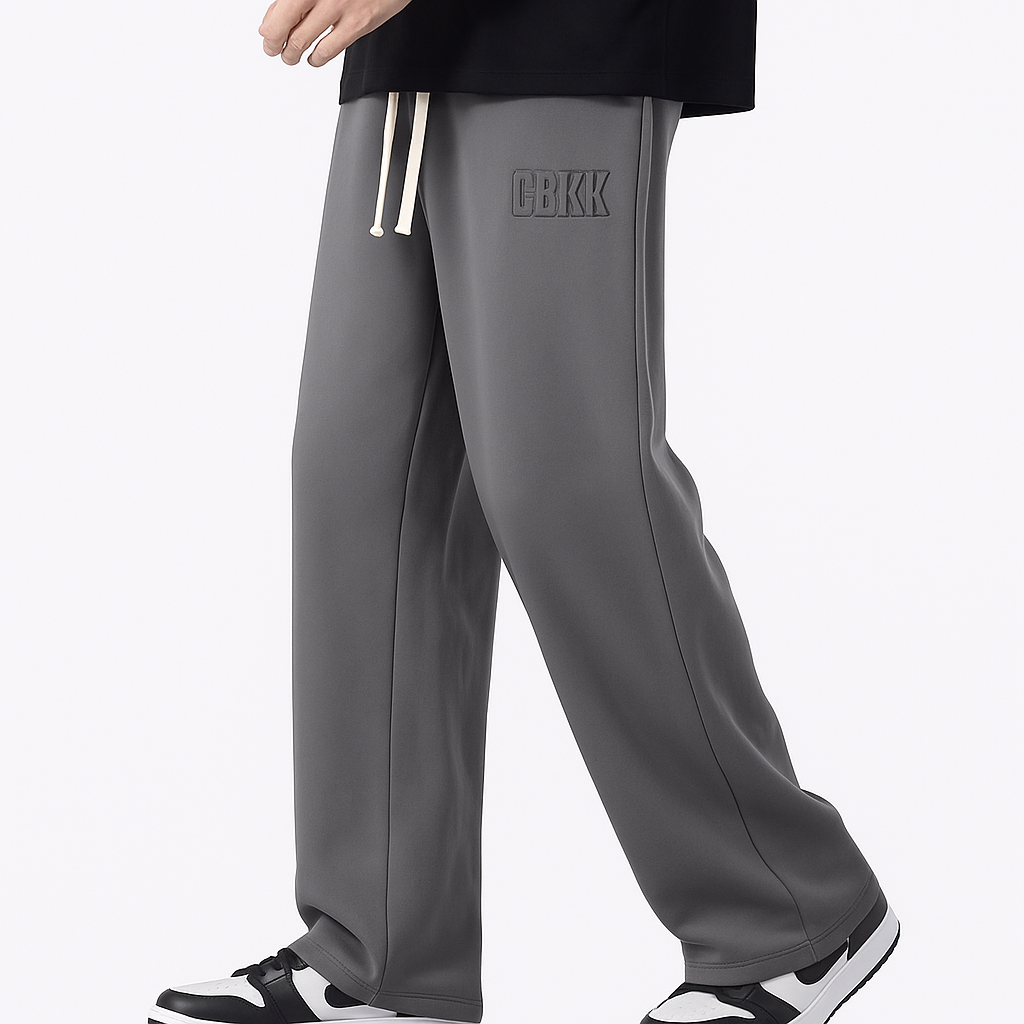 Baggy Herren-Jogginghose aus Baumwolle mit Kordelzug – Weites Bein, 8XL