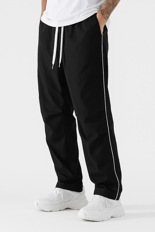 Larbulse Herren Streetwear Hose – Kontrastnaht, Lockerer Schnitt, Atmungsaktiv