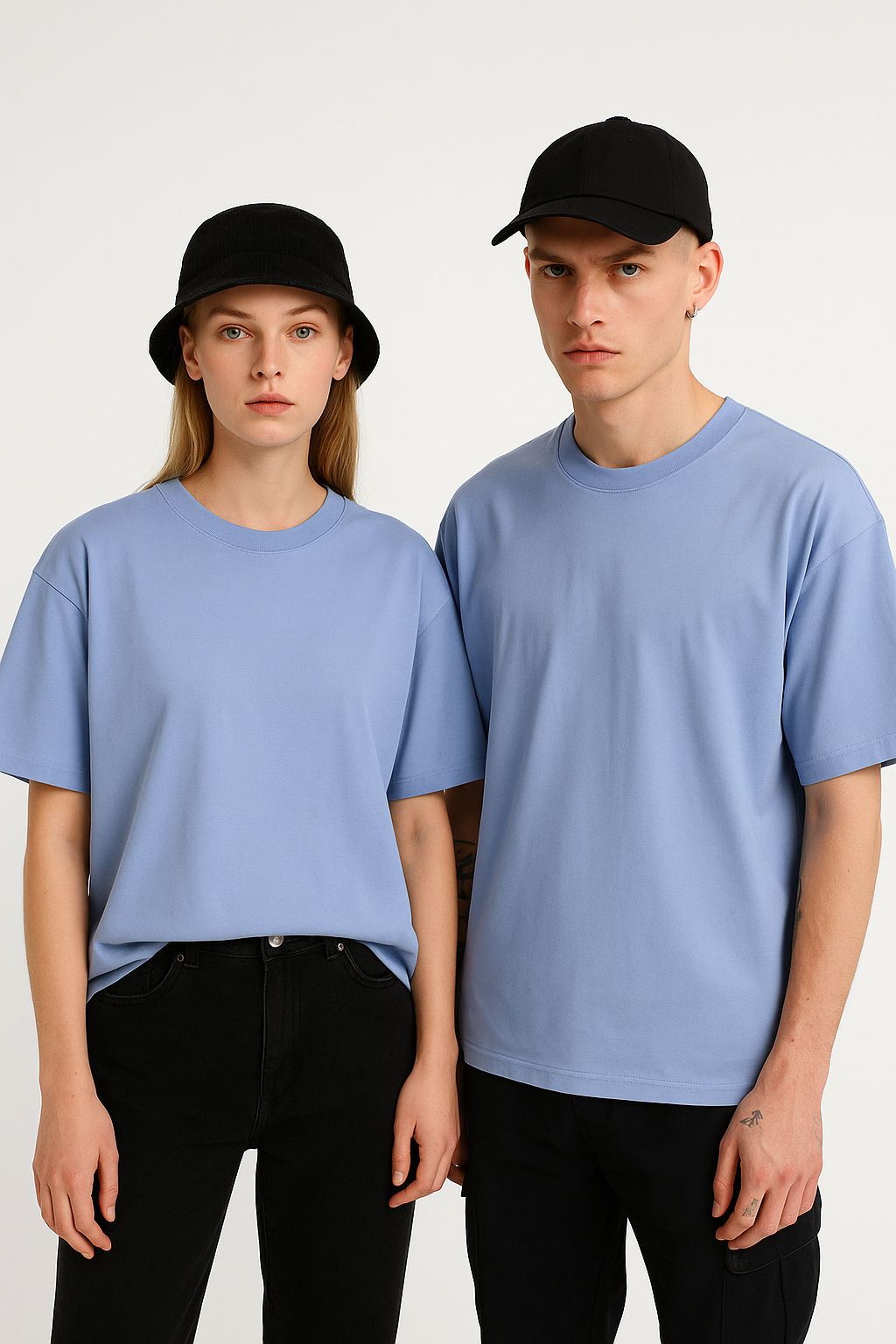 Unisex Oversize T-Shirt – Schwerer Baumwollstoff, Streetwear Stil