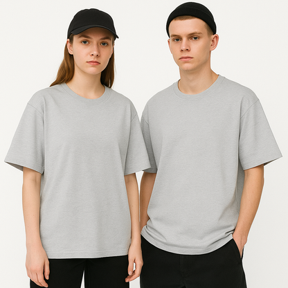 Unisex Oversize T-Shirt – Schwerer Baumwollstoff, Streetwear Stil