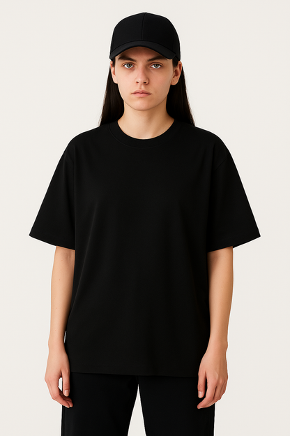 Damen T-Shirt & Hose – Locker, Vintage Stil, Kurzarm & Weites Bein