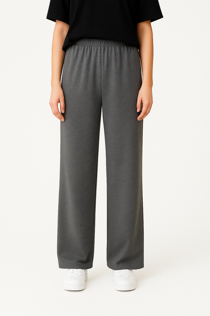 Damen T-Shirt & Hose – Locker, Vintage Stil, Kurzarm & Weites Bein