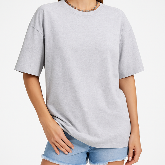 Damen T-Shirt aus Baumwolle – Locker, Atmungsaktiv, Basic