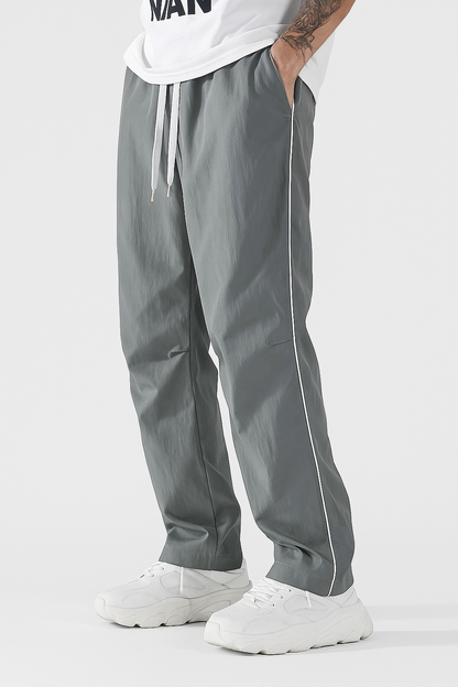 Larbulse Herren Streetwear Hose – Kontrastnaht, Lockerer Schnitt, Atmungsaktiv