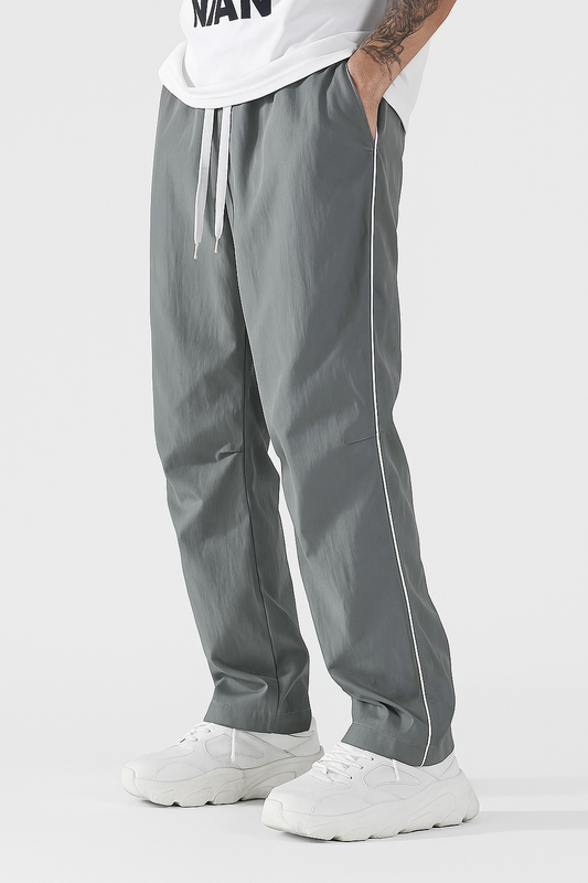 Larbulse Herren Streetwear Hose – Kontrastnaht, Lockerer Schnitt, Atmungsaktiv