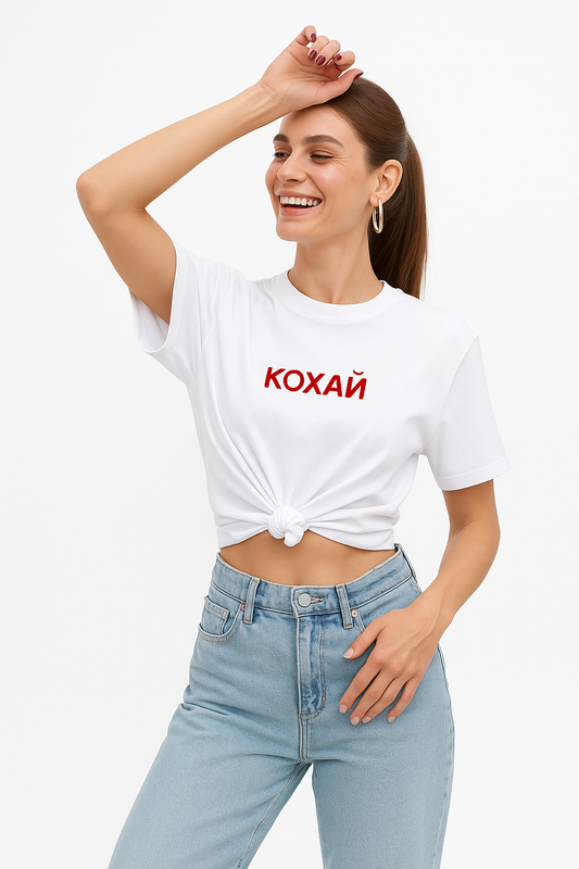 Damen T-Shirt aus Baumwolle mit Print – Sommer, Kurzarm, Modisch & Lässig