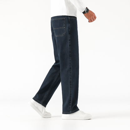 Herren Baggy Jeans – Weites Bein, Lockerer Schnitt, Frühling & Herbst Stil